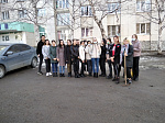 Студенты лечебного факультета БГМУ приняли участие активное участие в субботнике