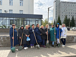 Готовимся к Первомаю: в Клинике БГМУ прошел масштабный субботник
