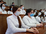 Сегодня в Клинике БГМУ состоялась учебно-методическая конференция «Практическая подготовка в медицинском университете в условиях предупреждения распространения новой коронавирусной инфекции COVID-19»