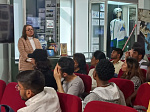 International students at the National Museum of the Republic of Bashkortostan