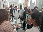 International students at the National Museum of the Republic of Bashkortostan