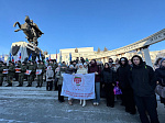 Студенты БГМУ стали участниками флешмоба, приуроченного ко Дню Героев Отчизны