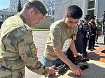 Студенты БГМУ приняли участие в межвузовской военно-спортивной эстафете, посвященной 80-летию Победы